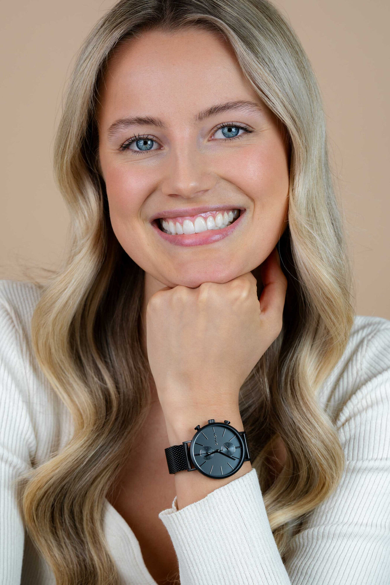 Zinzi Traveller dual time slv w.plt zwart/zwart mesh