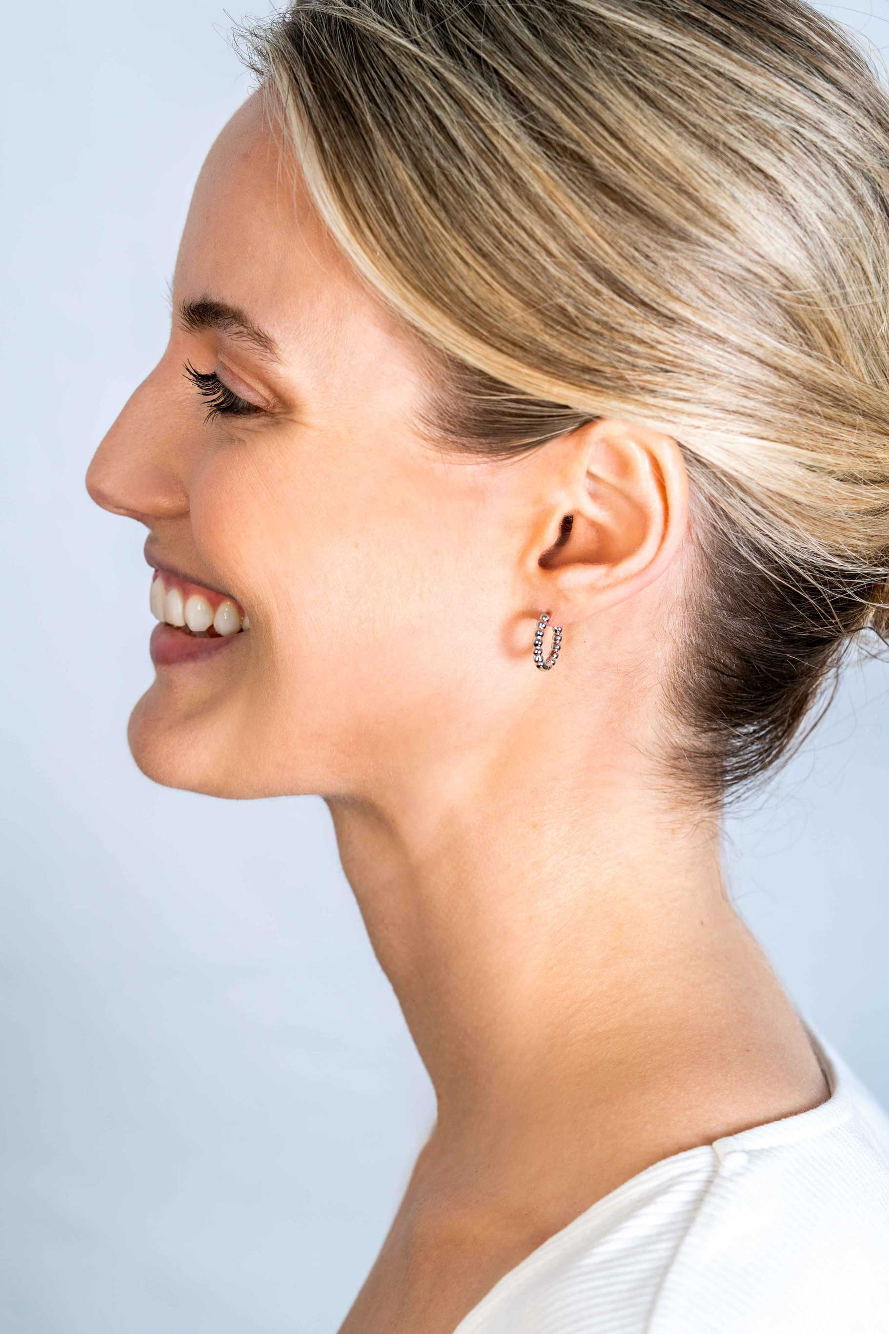 ZINZI zlv. klapcreolen bolletjes 13.5x2.5mm