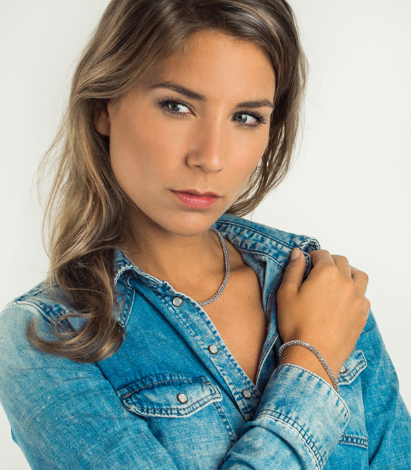 Zinzi silbernes Gliederarmband 4,5mm breit 19cm ZIA1057