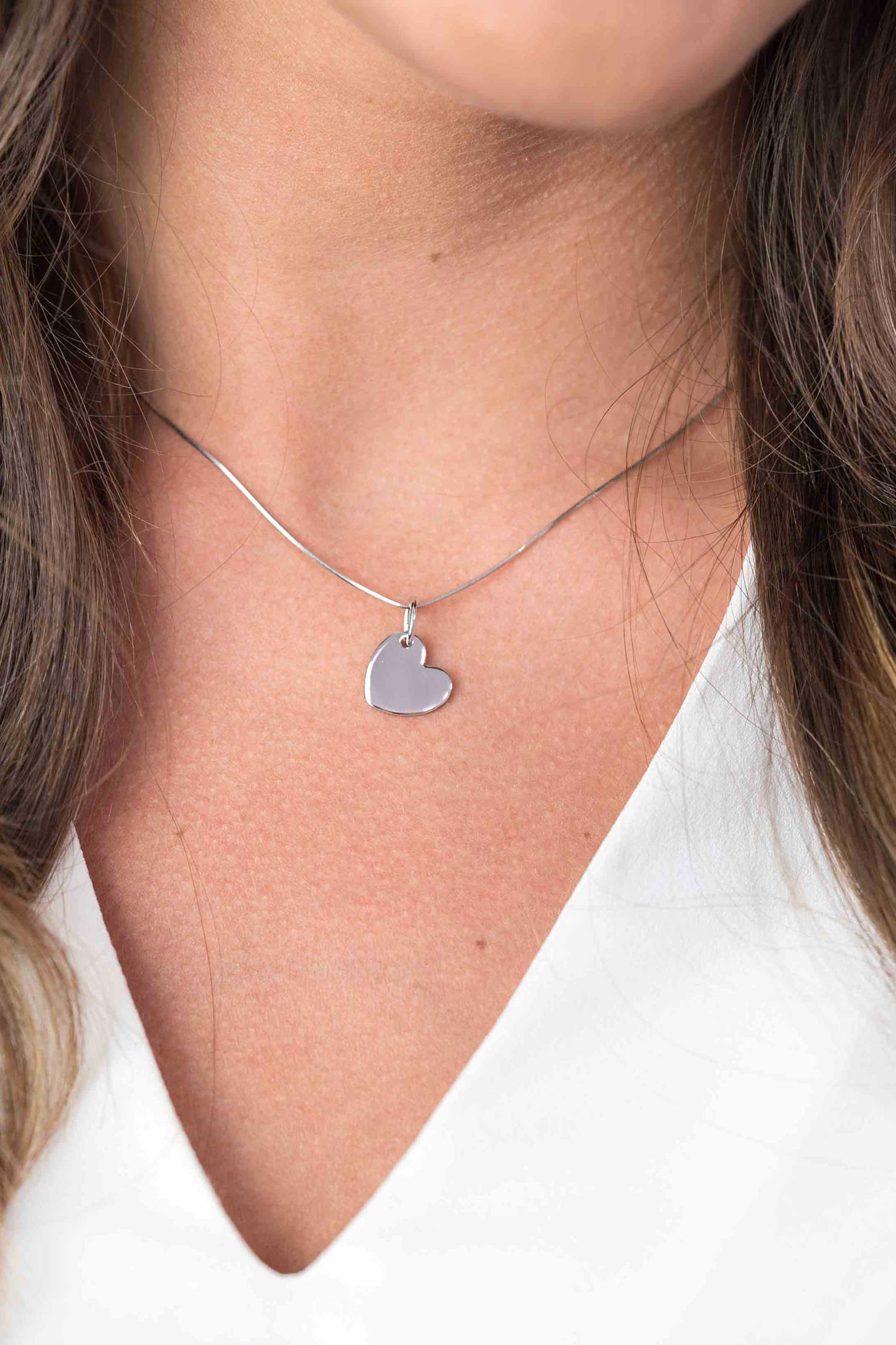 ZINZI silberner Anhänger glatt Herz 12mm ZIH1826