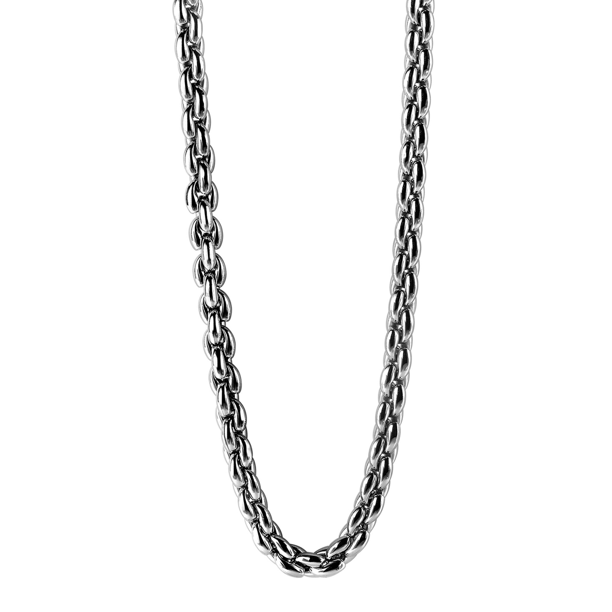 Zinzi silbernes Glieder Halskette 43cm ZIC1205