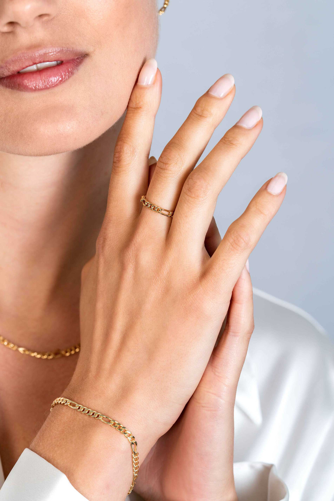 ZINZI zlv. aanschuifring gg.verg.figaro 3mm mt.62