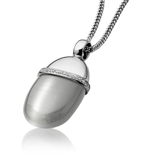 Zinzi silberner Anhänger grau ZIH794G