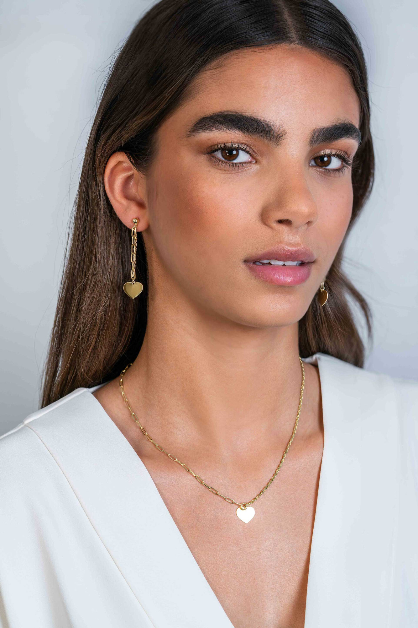 ZINZI zlv. oorst.gg.verg. paperclip/koord hart hanger