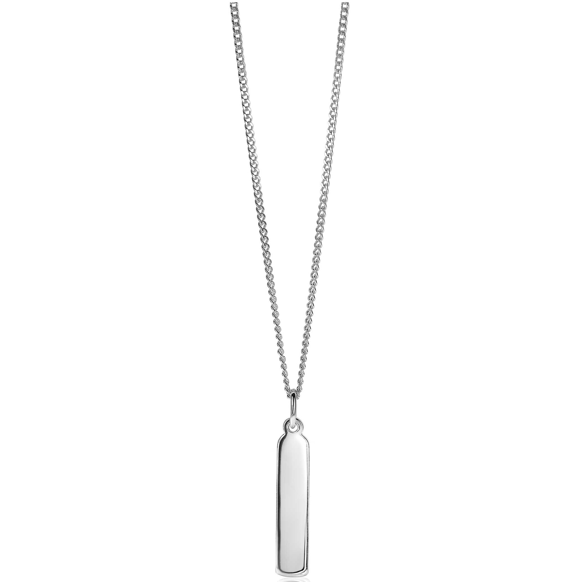 ZINZI silberner Anhänger 32mm längliche Platte ZIH2213