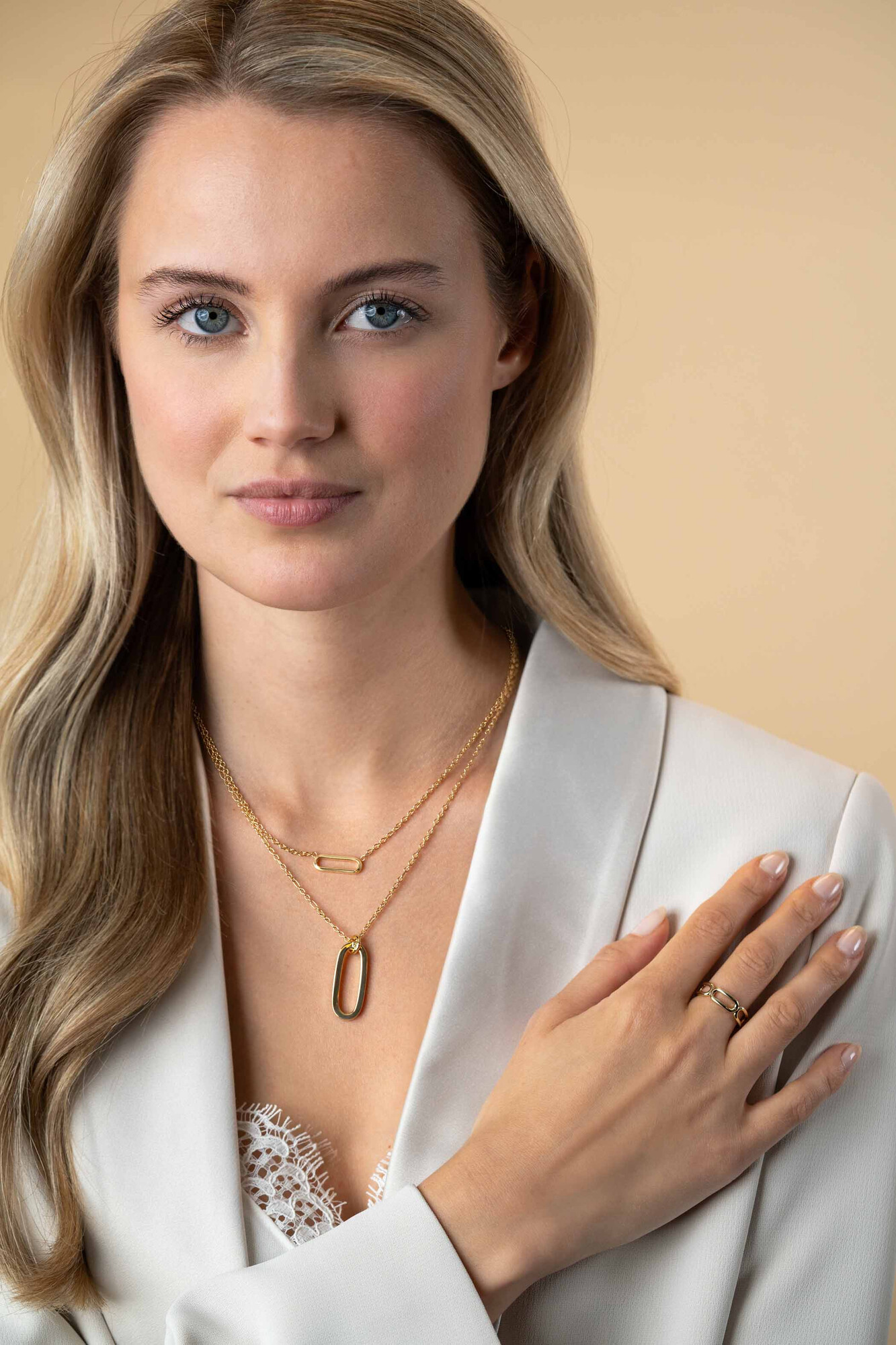 ZINZI zlv. ring gg.verg. open paperclipschakel mt.62