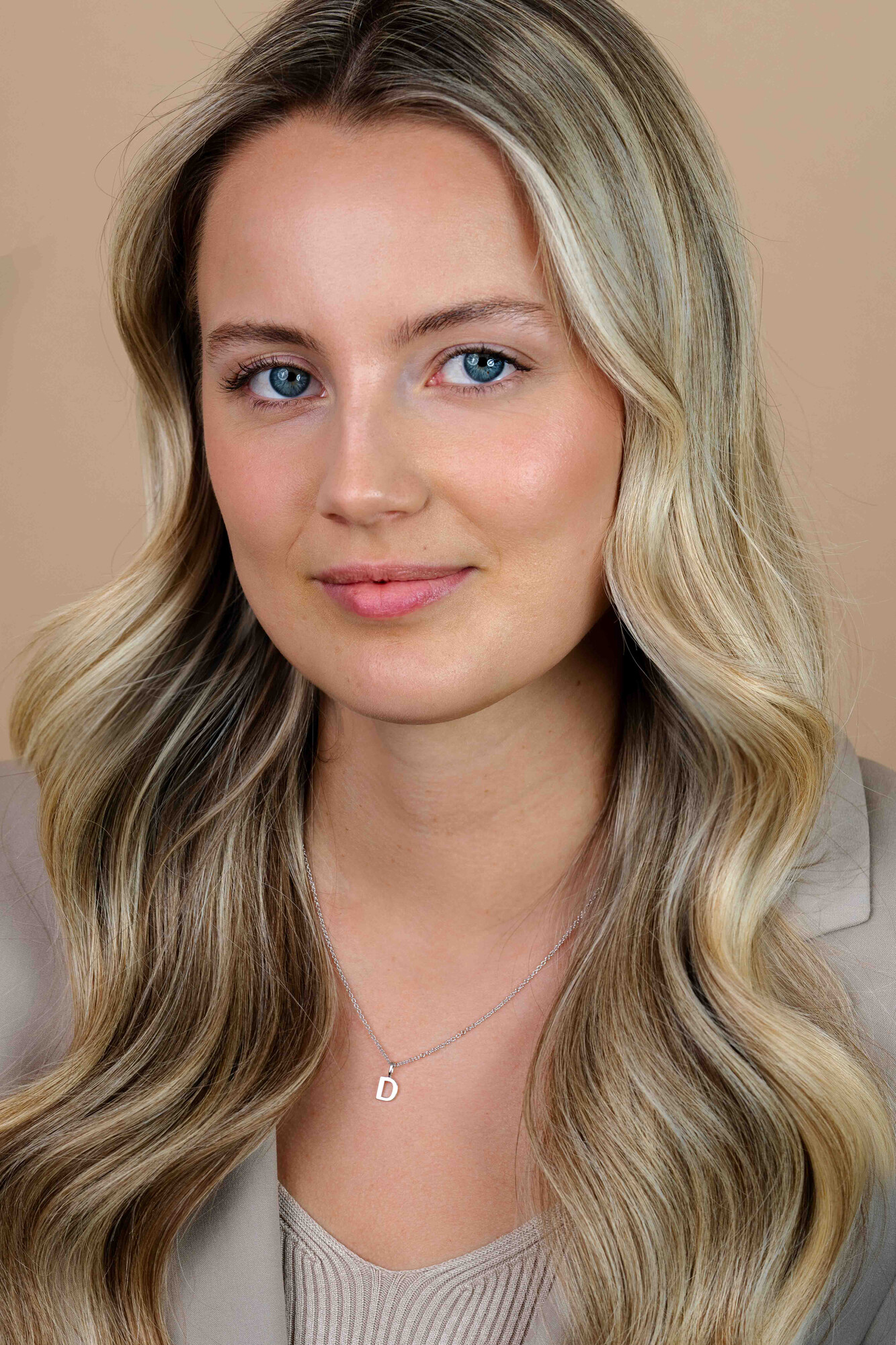 ZINZI silberner Buchstaben Anhänger D ZIH2140D