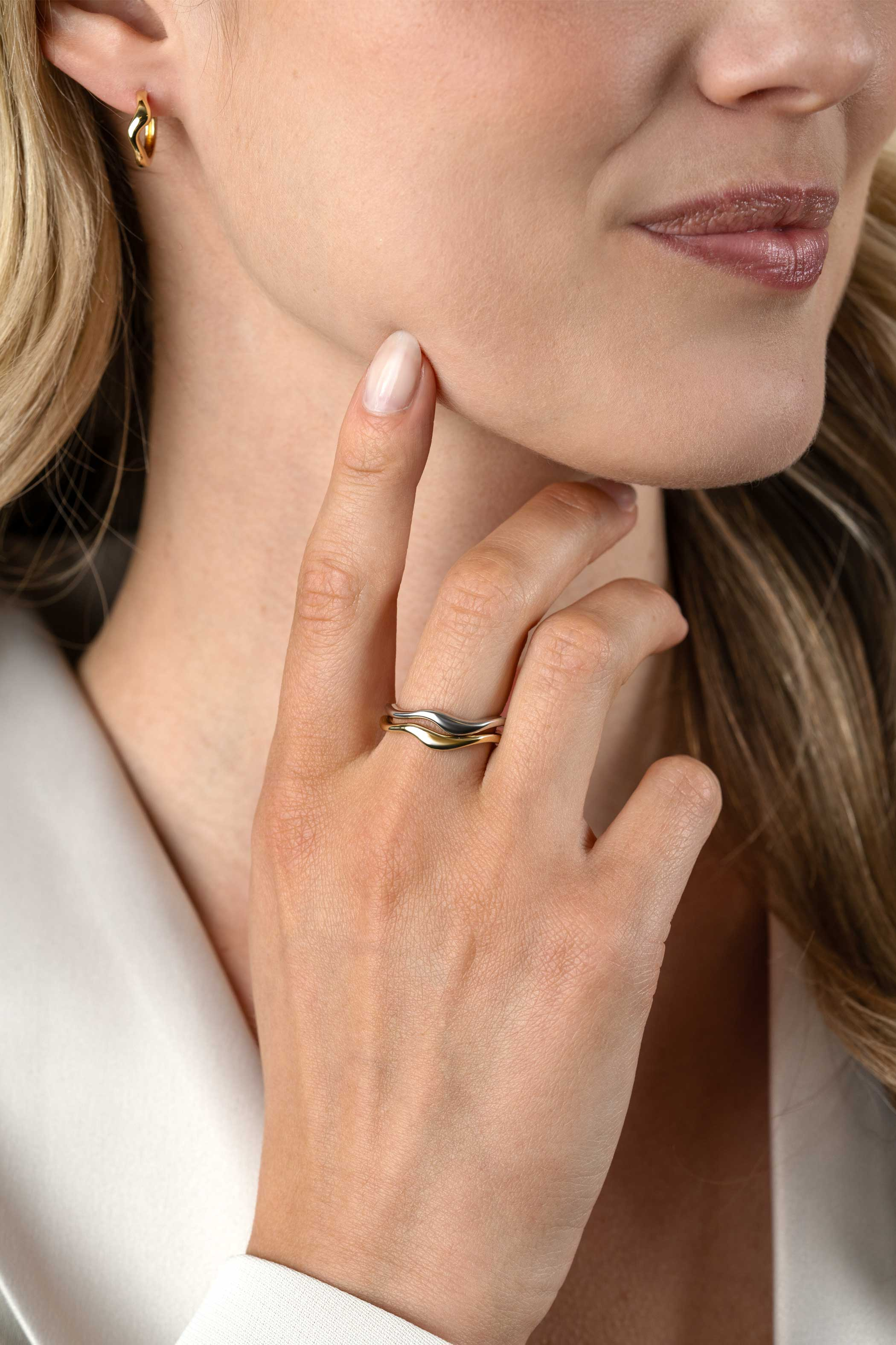 ZINZI Silberring organisch geformt, 3,5mm breit ZIR2627