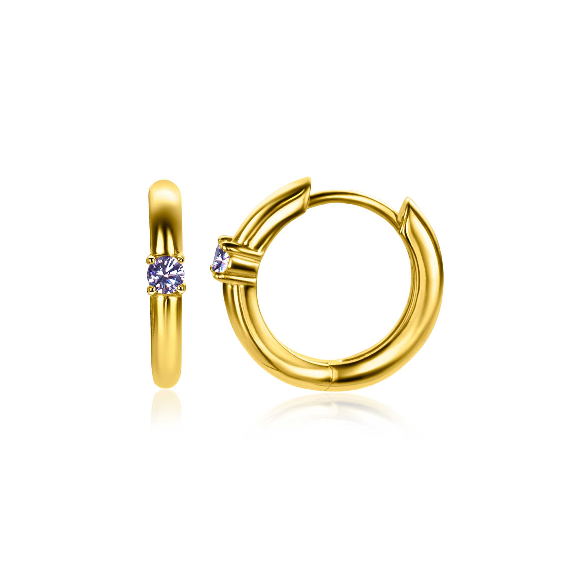 ZINZI zlv.oorr.gg.verg birthstones licht amethist cz