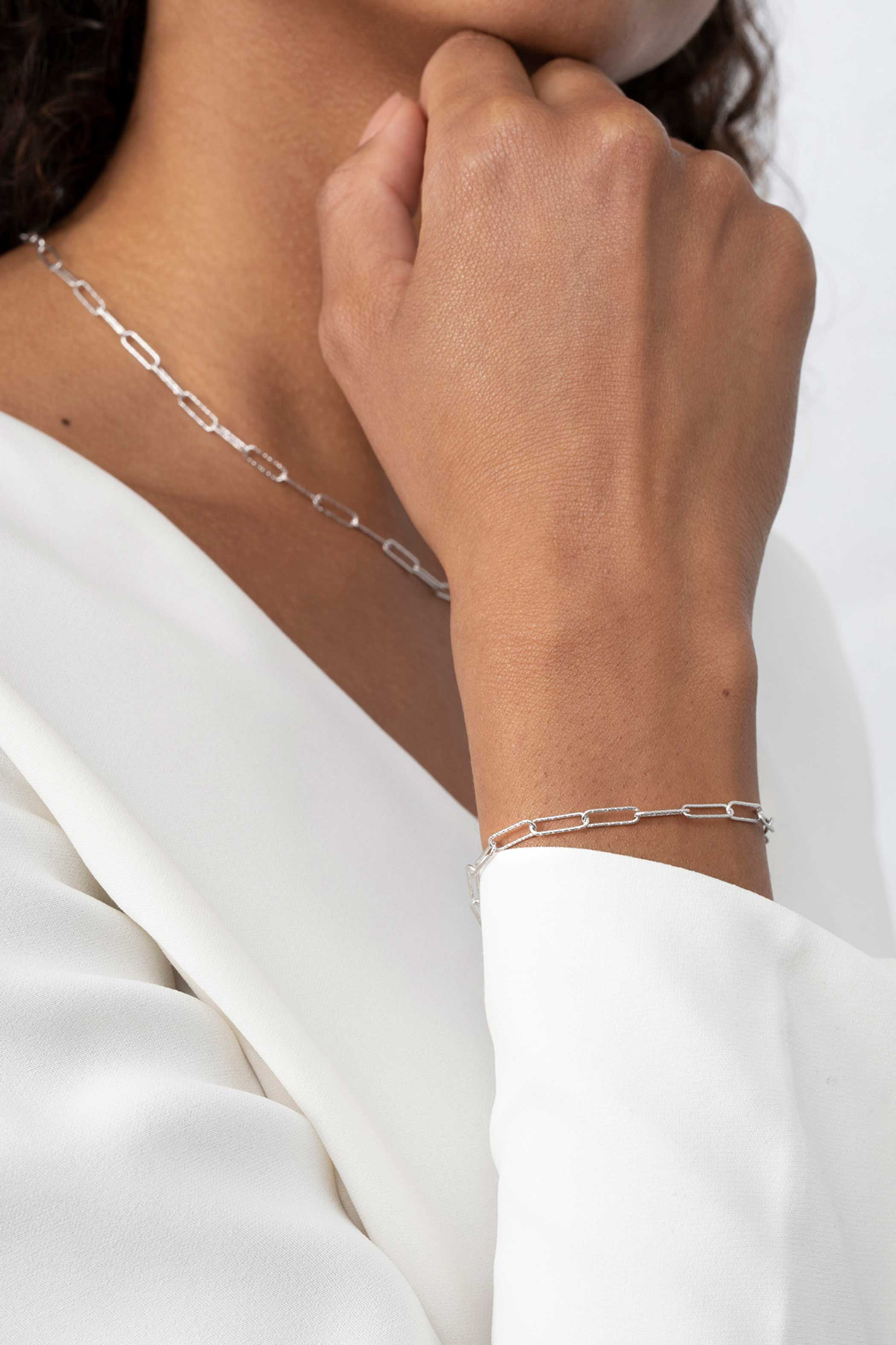 ZINZI silbernes Armband mit trendy paperclip Glieden 3,4mm breit ZIA1992