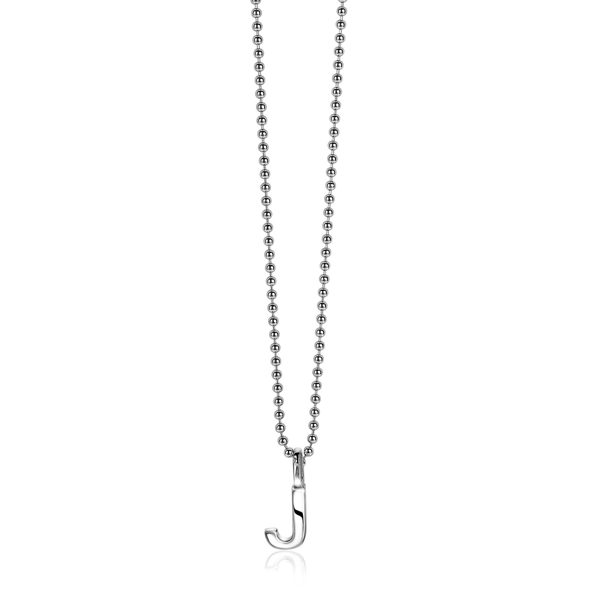 ZINZI silberner Buchstaben Anhänger J ZIH2140J