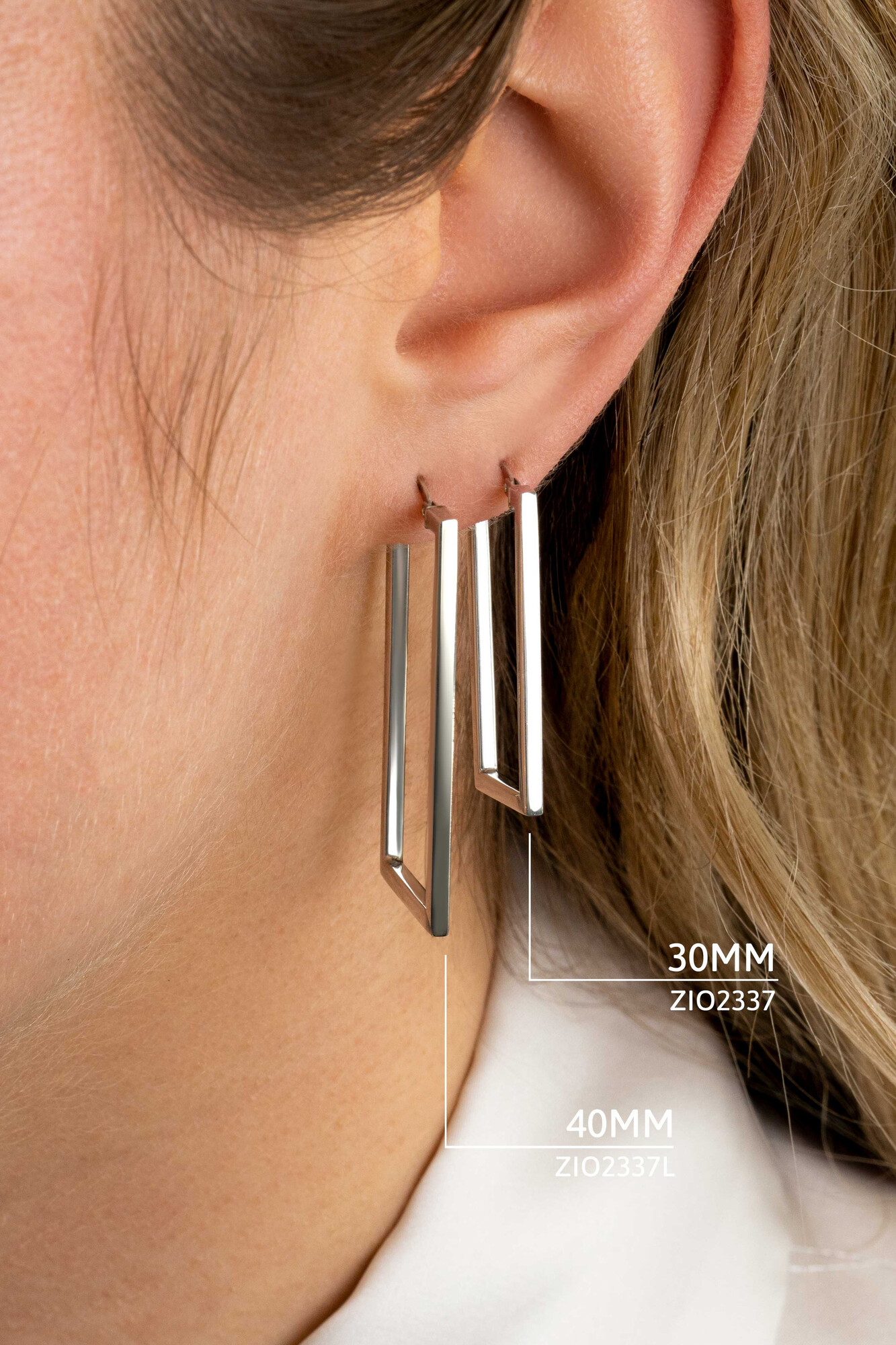 ZINZI * zlv. oorringen rechthoek 40x2mm