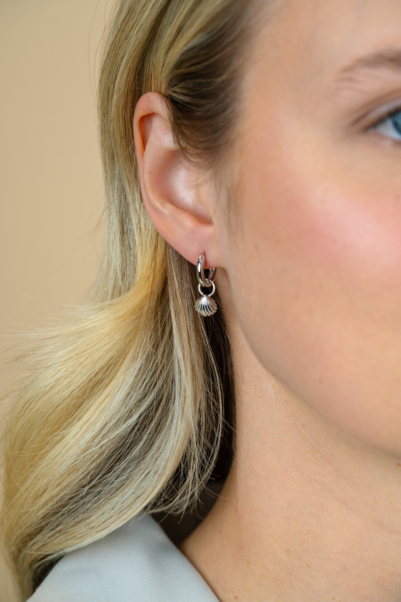 ZINZI zlv. oorbedels schelp