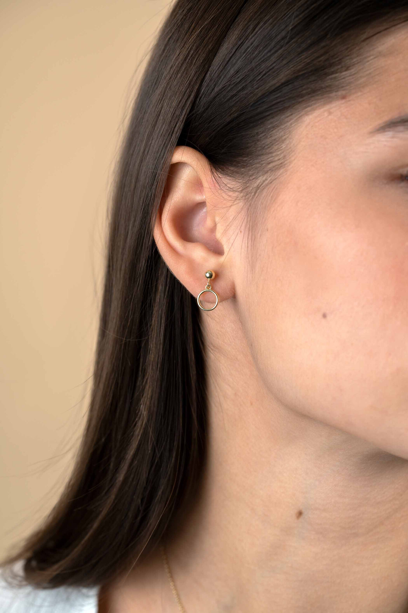 ZINZI zlv. oorsteker gg.verg. bol open rondje eraan