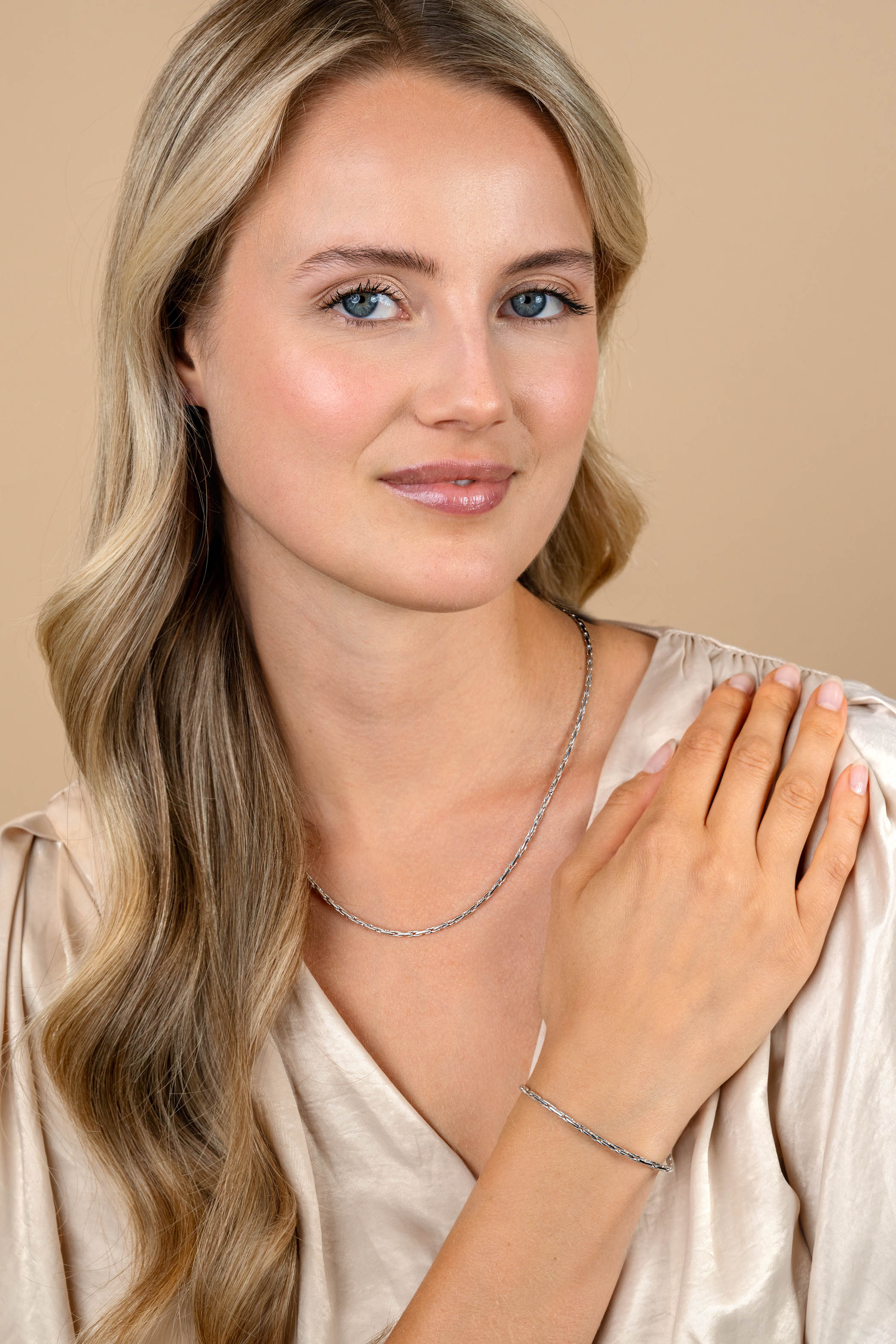 ZINZI Silberarmband mit Gliederkette, 2,3 mm breit, 18-21 cm ZIA2648