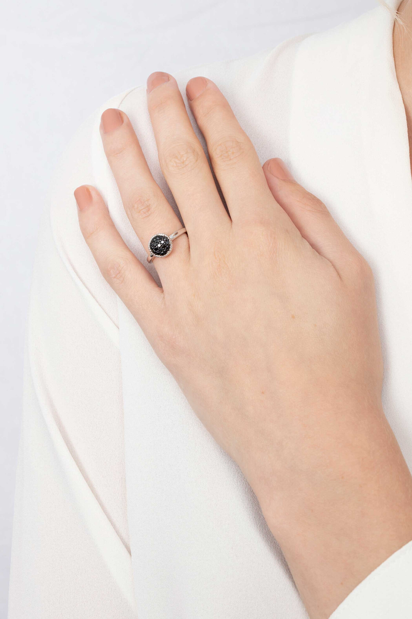 ZINZI silberner Ring schwarz ZIR930Z