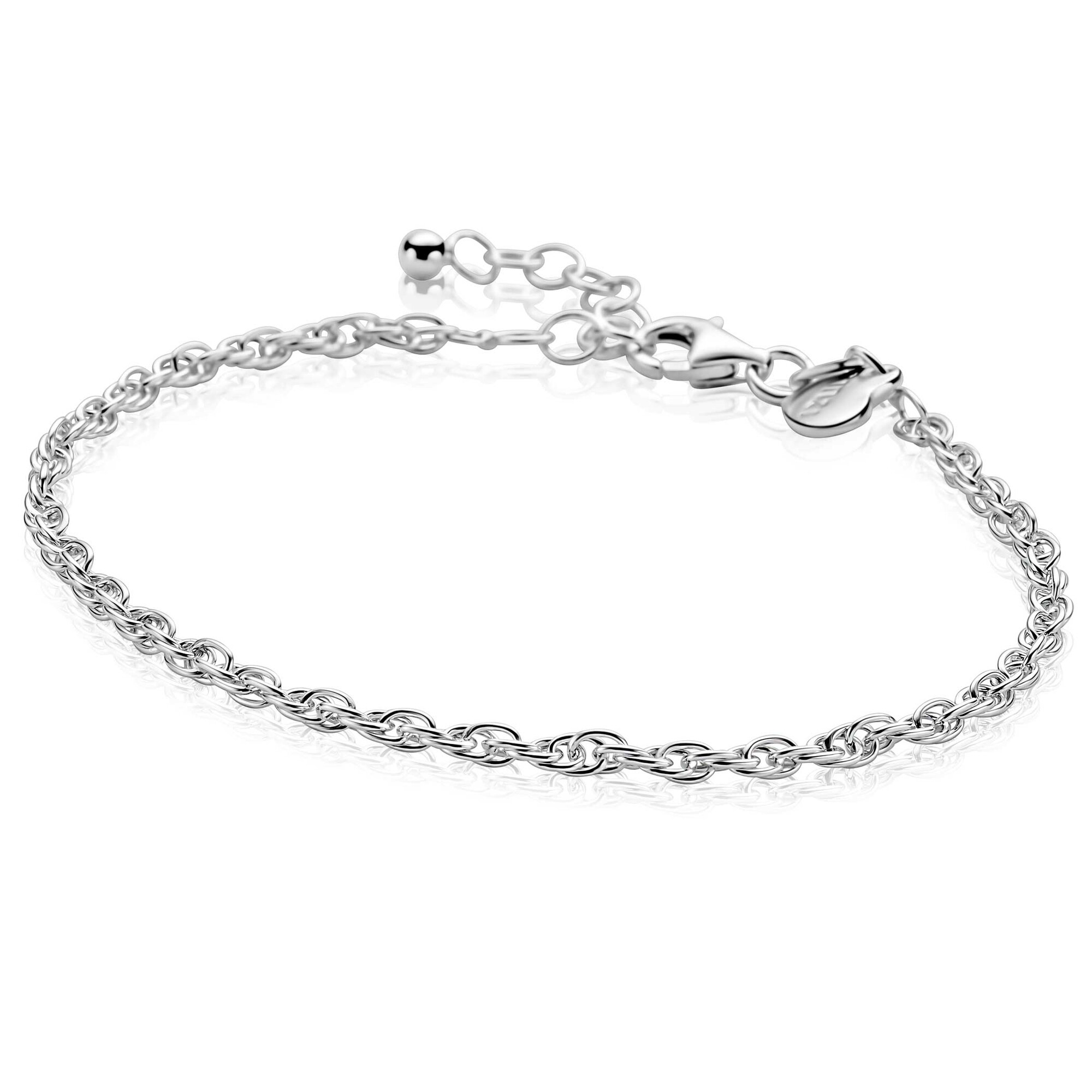 ZINZI zlv. armband fantasie koord