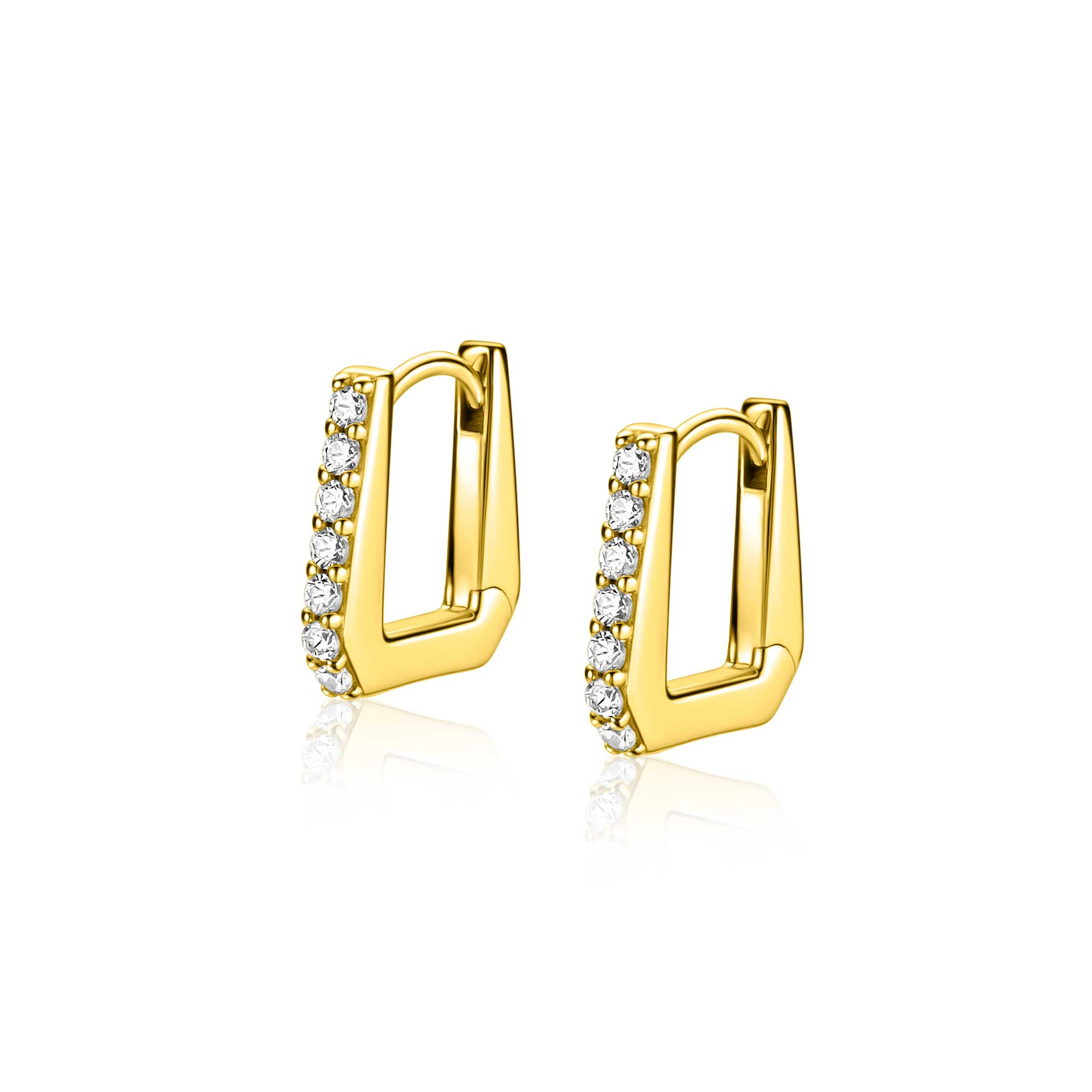 ZINZI zlv. oorringen gg.verg.strak rechthoek zirc.