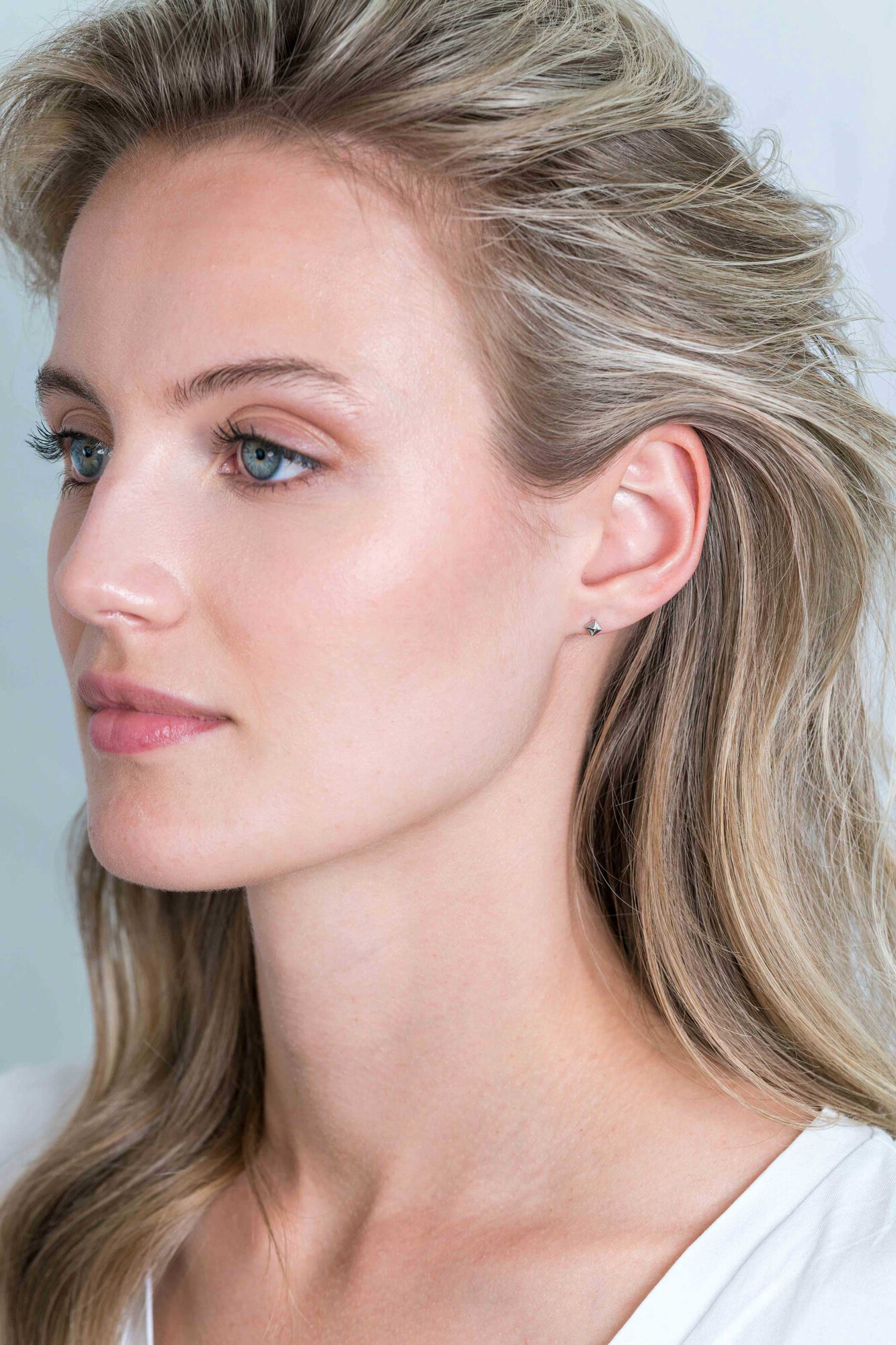 ZINZI silberne Ohstecker 3mm Nieten ZIO2167