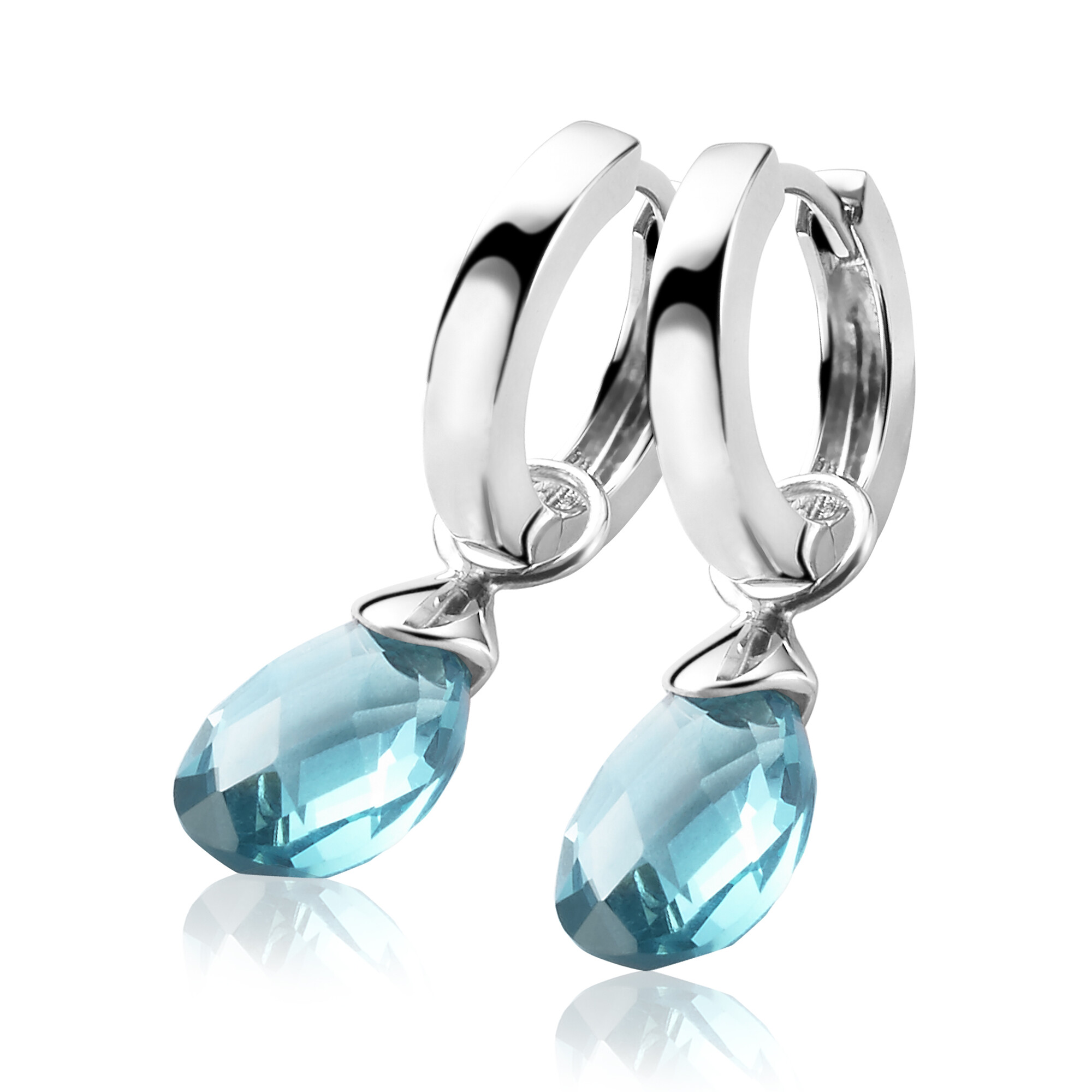 ZINZI silberne Ohrhänger türkis ZICH1171T