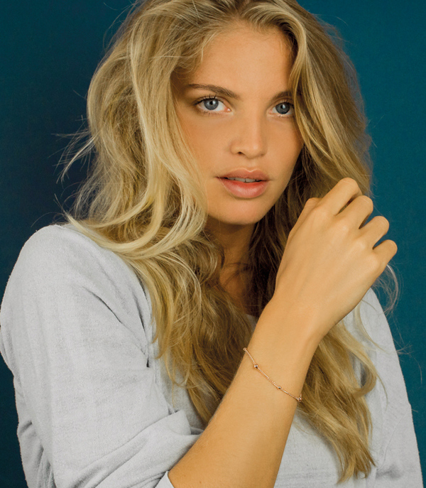 ZINZI silbernes Fantasie Armband rosé vergoldet 17-20 cm ZIA987R