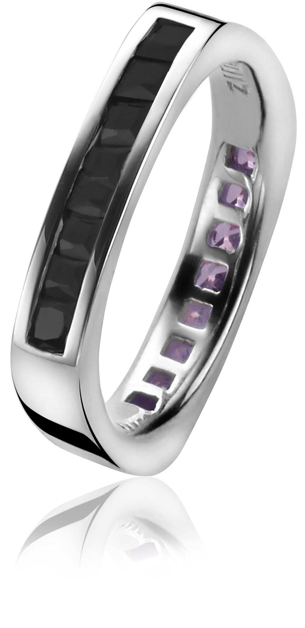 ZINZI silberner Ring violett ZIR1157P