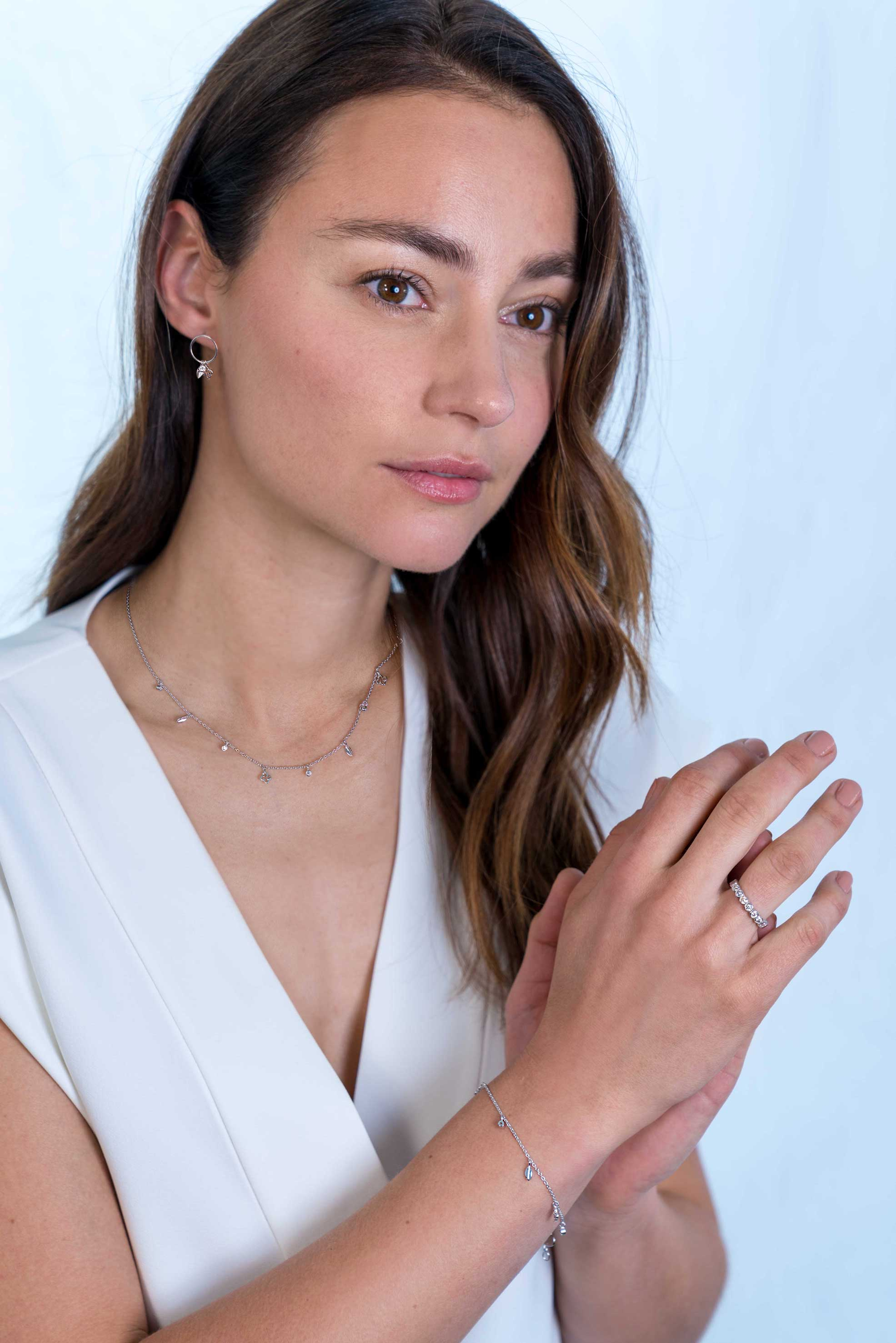 ZINZI silberne Ohrringe rund Fantasie Charms Zirkonia zio1875