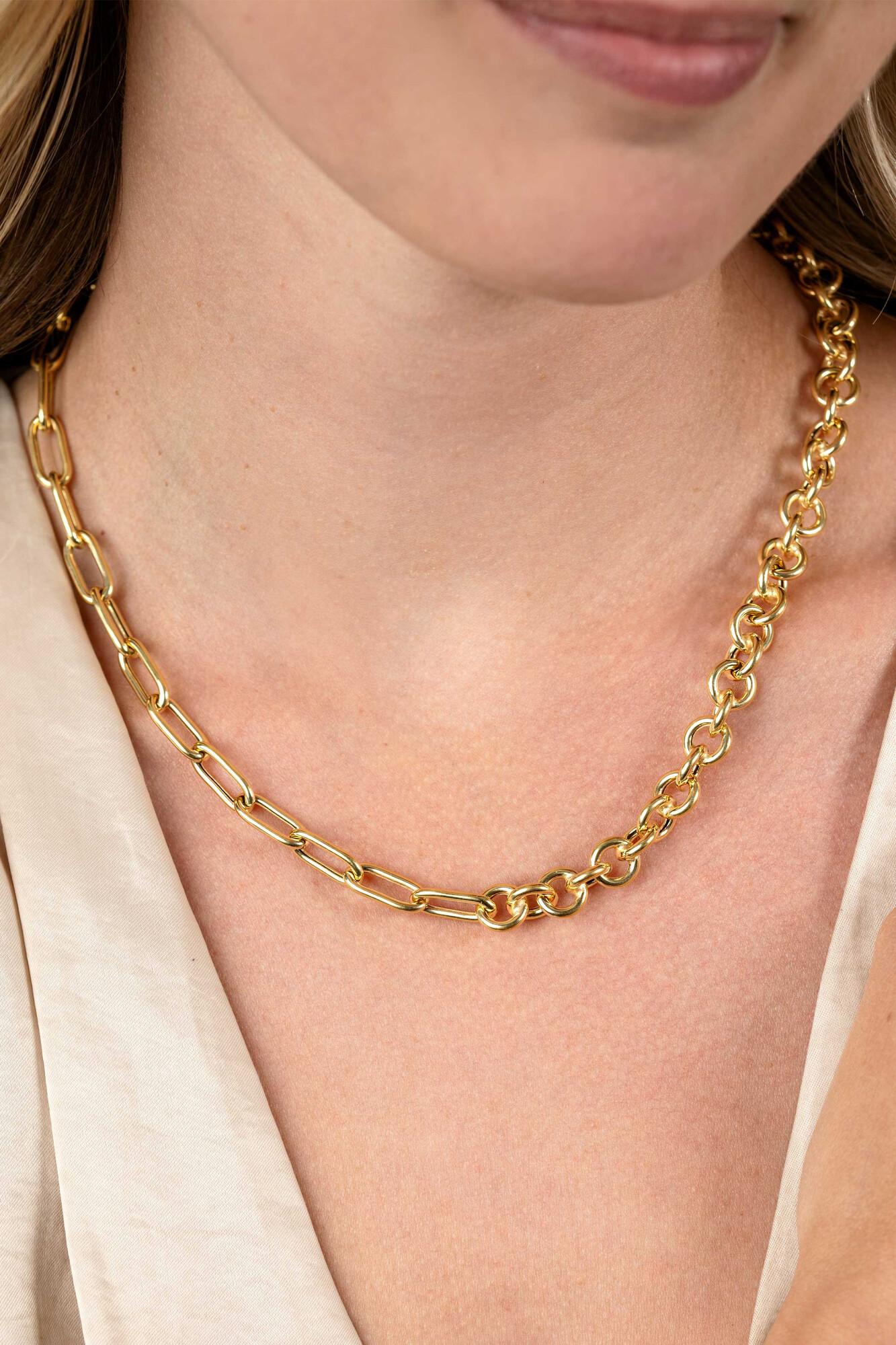 ZINZI zlv.coll.gg.verg.half jass/paperclip schakels 45