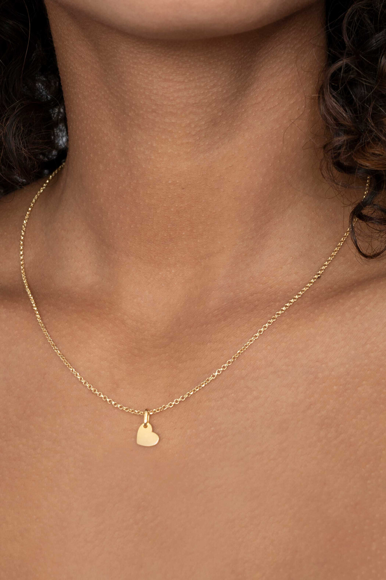 ZINZI silberner Anhänger gelbvergoldet Herz ZIH2065G