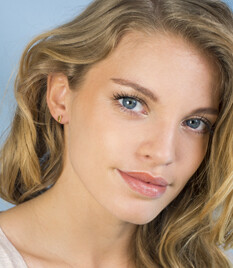 ZINZI silberne Ohrstecker gelbvergoldet glatt Halbmond 6mm ZIO1379G