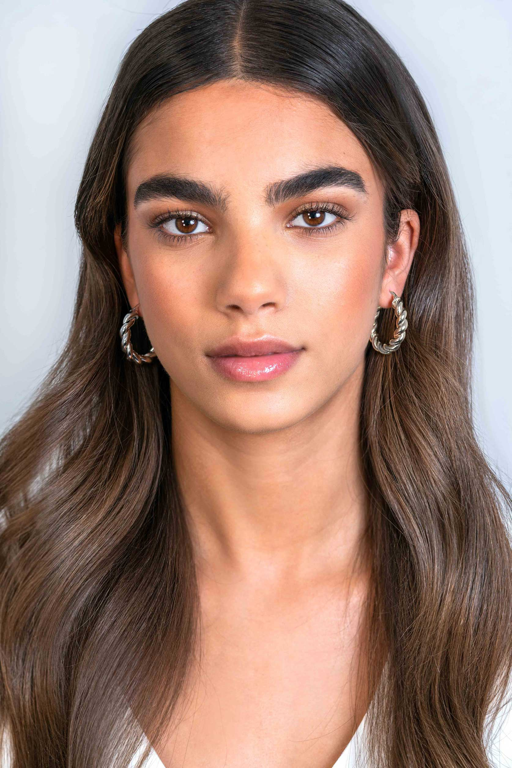 ZINZI zlv. oorringen gedraaid 32x6mm