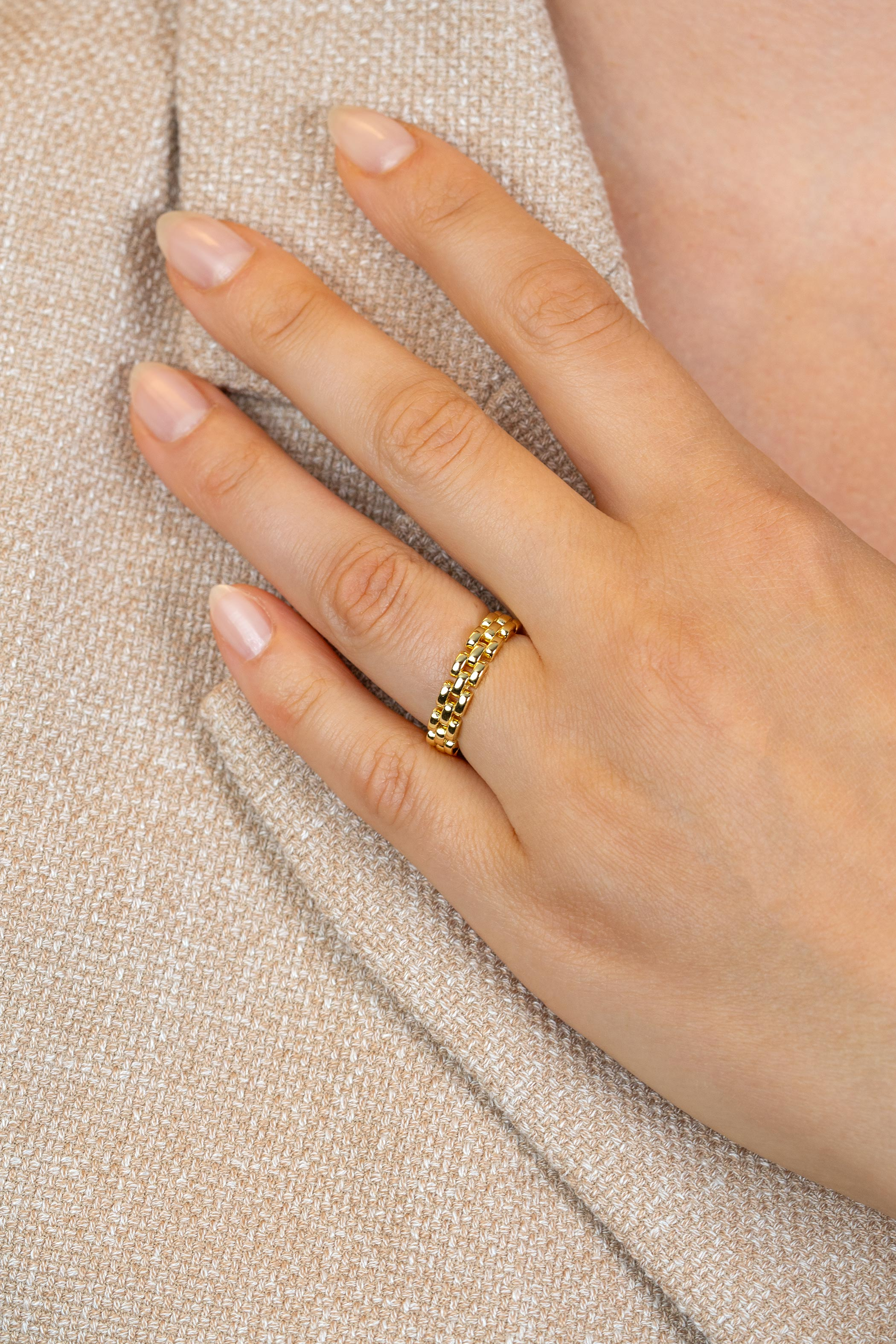 ZINZI zlv. ring rolex-style gg verg. mt.54