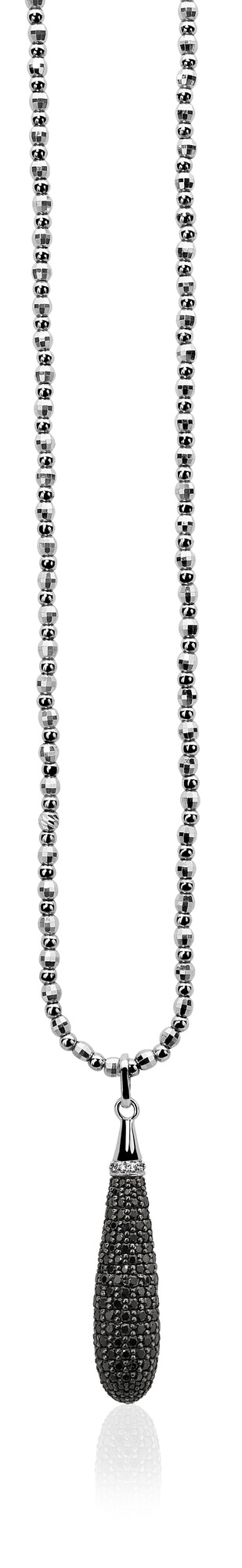 Zinzi silberner Pendelanhänger schwarz ZIH935Z