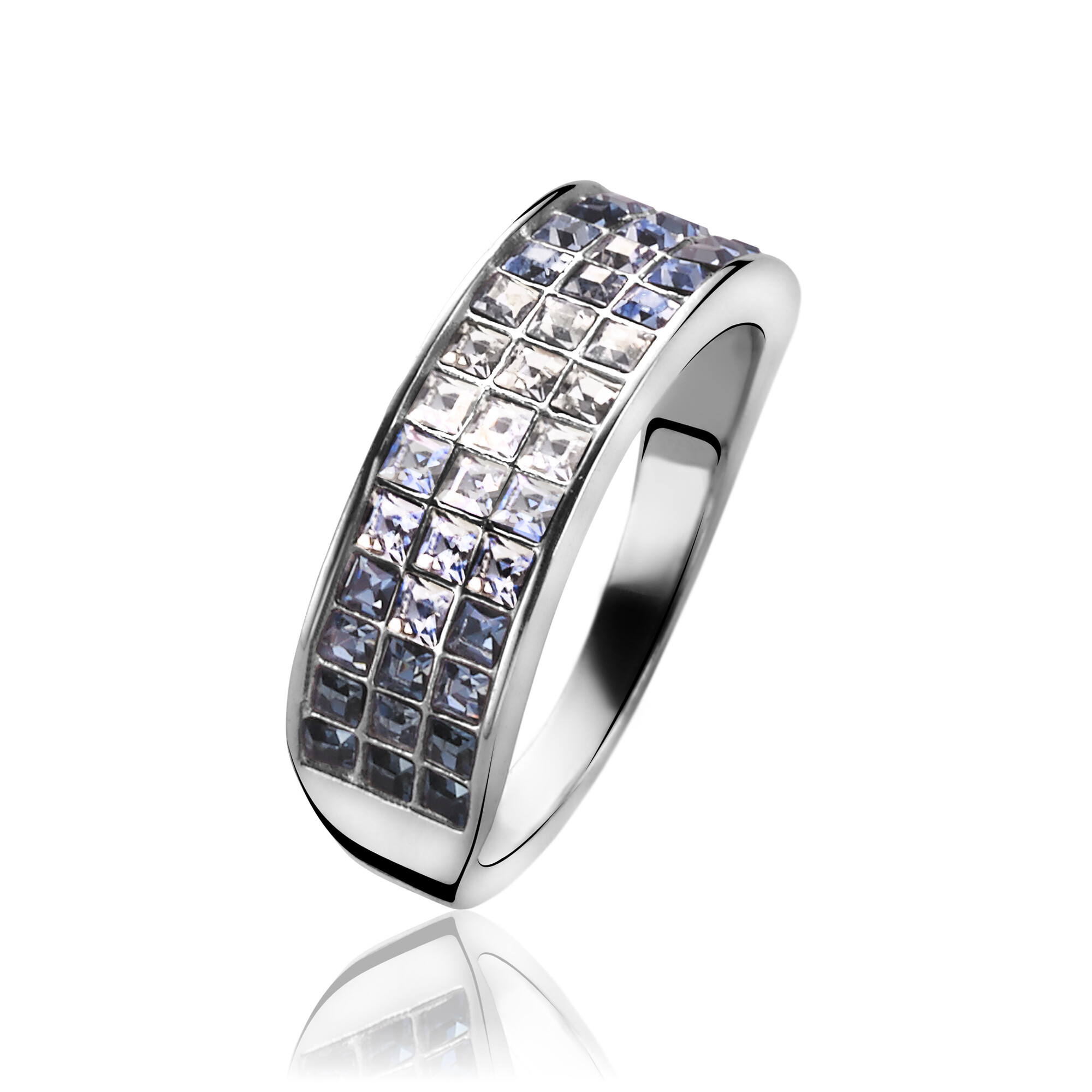 ZINZI silberner Ring blau ZIR1165B