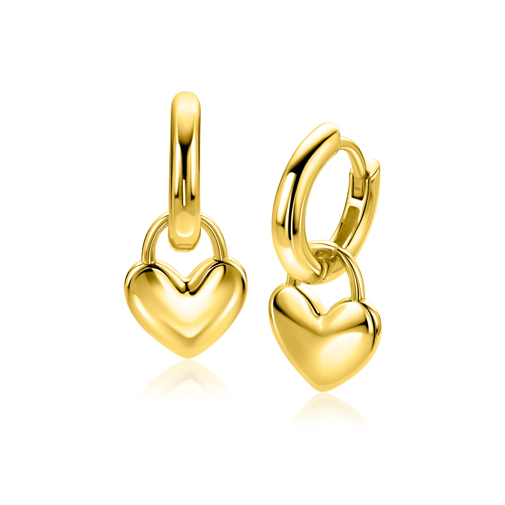 ZINZI zlv. gg.verg. oorbedels hart