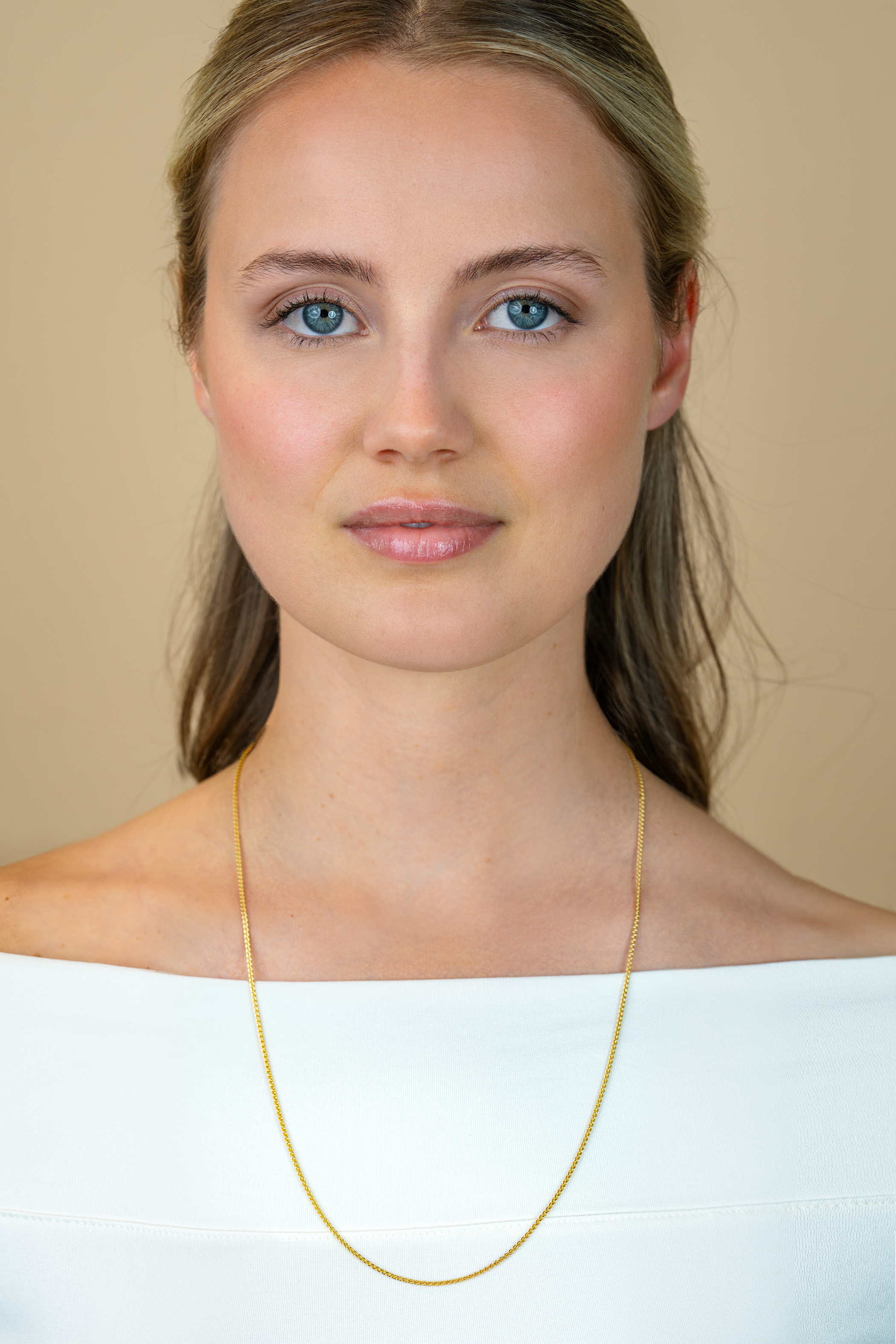 ZINZI zlv. palmier collier 60 cm geel verguld