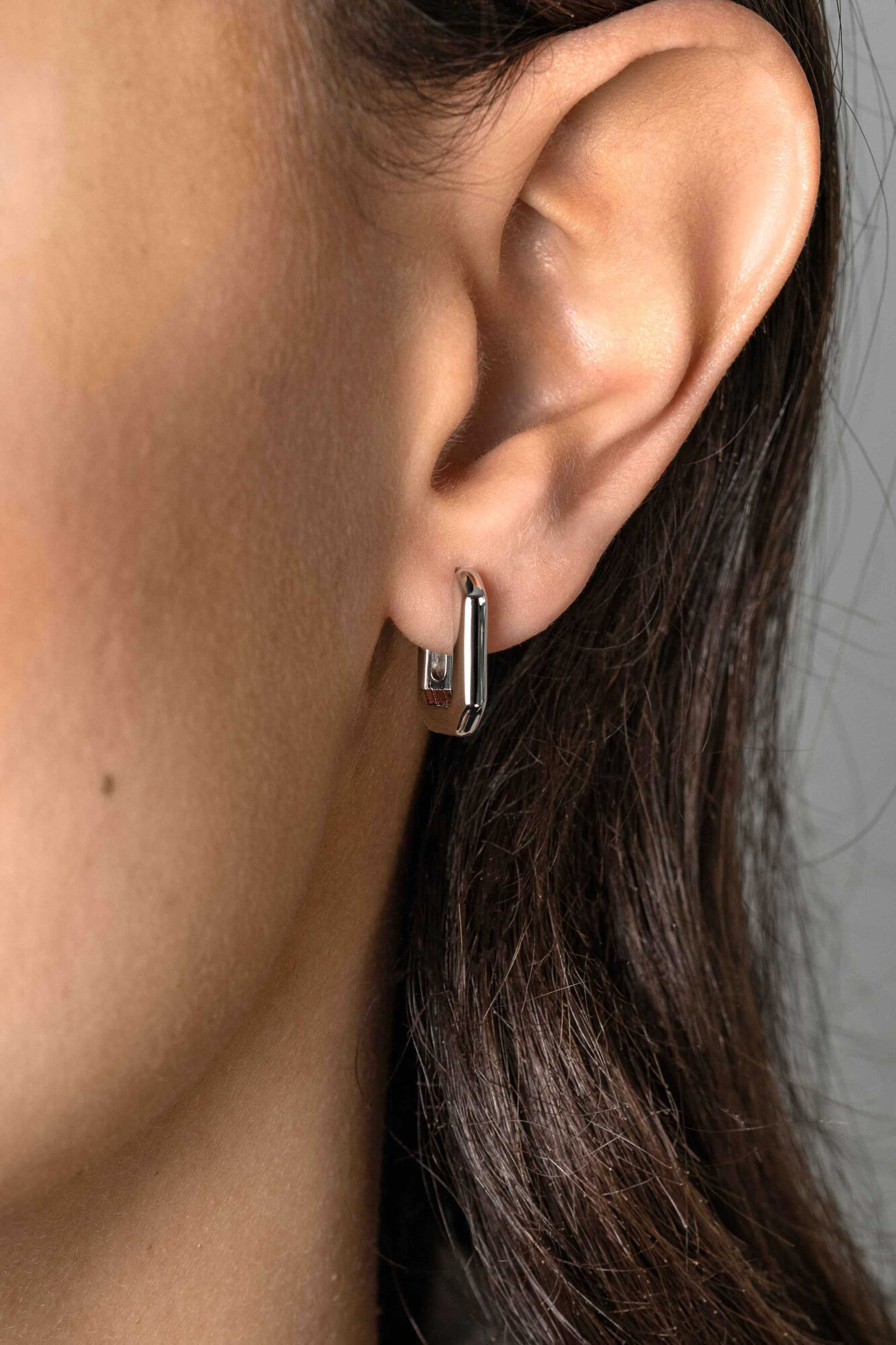 ZINZI zlv. klapcreolen rechthoek strak 15.6x3.0mm