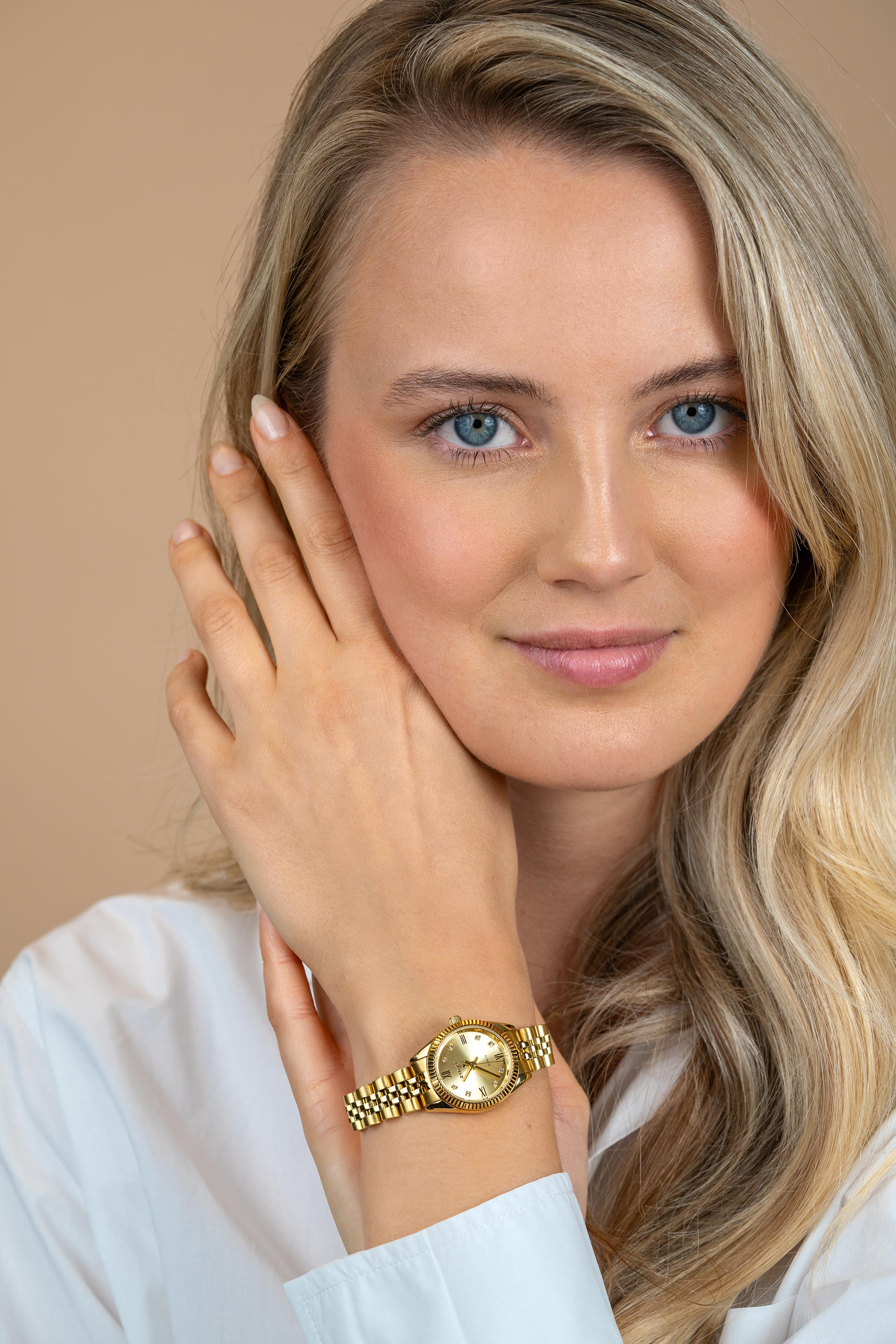 Zinzi Mini Iconic horloge 24mm goudkl.w.pl.en st.bnd