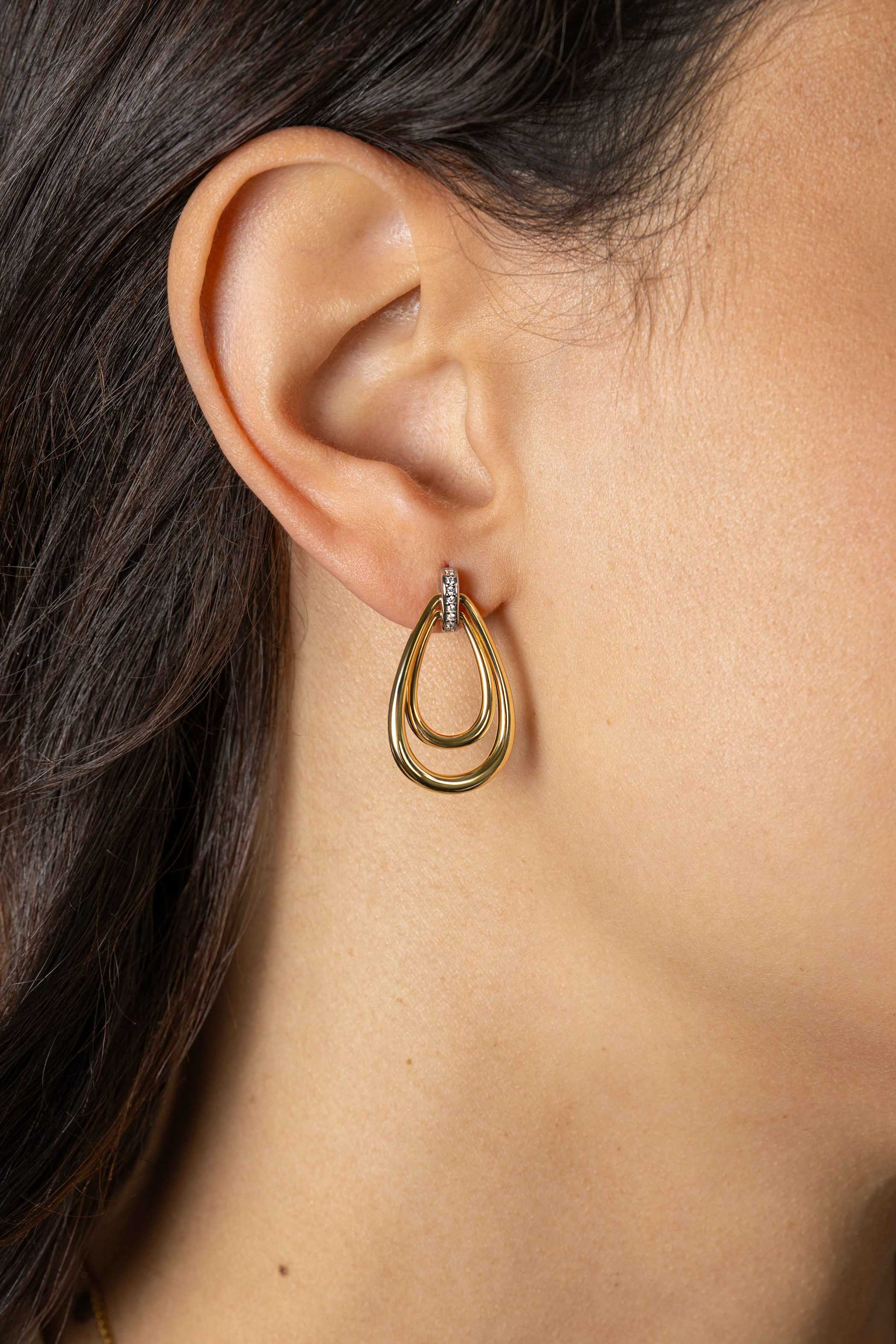 ZINZI zlv.oorh.gg.verg.2x druppelvorm en zirc.28mm