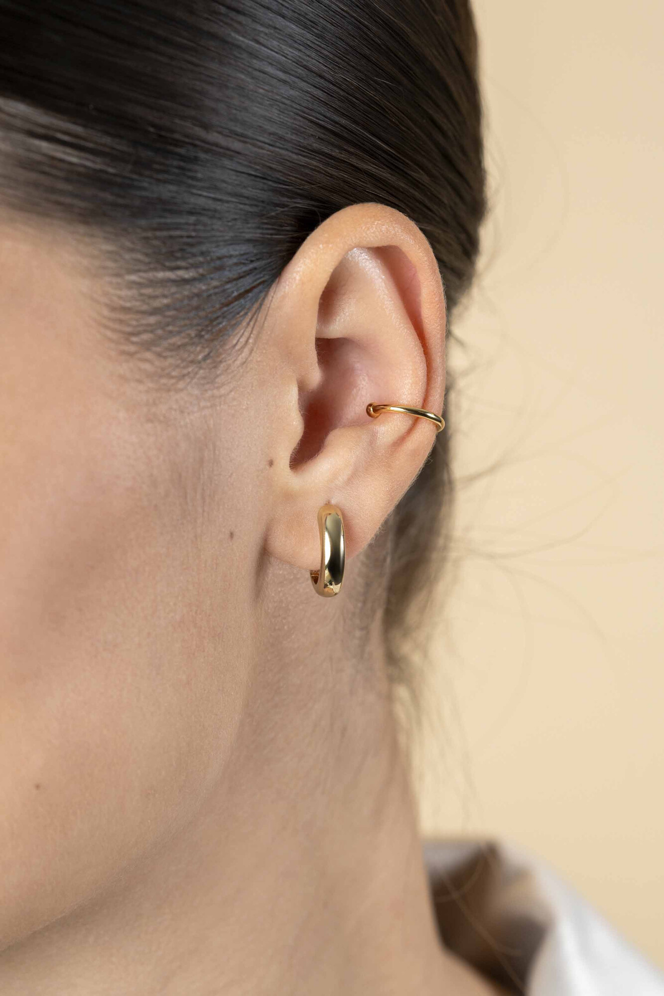 ZINZI zlv. earcuff gg.verg. glad