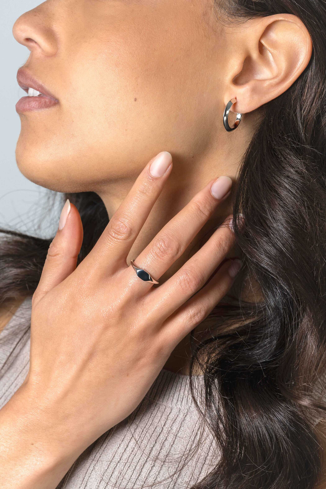 ZINZI zlv. oorstekers driehoek buis 20x3mm