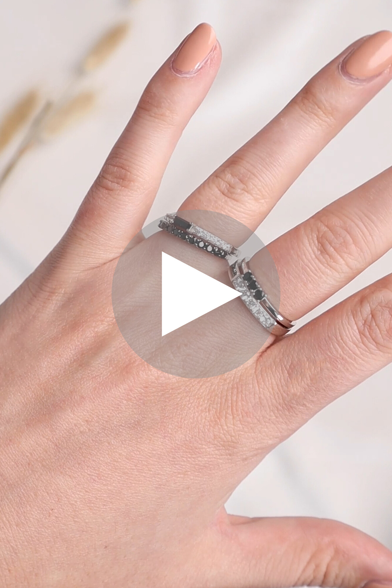 ZINZI silberner Ring schwarz ZIR827Z