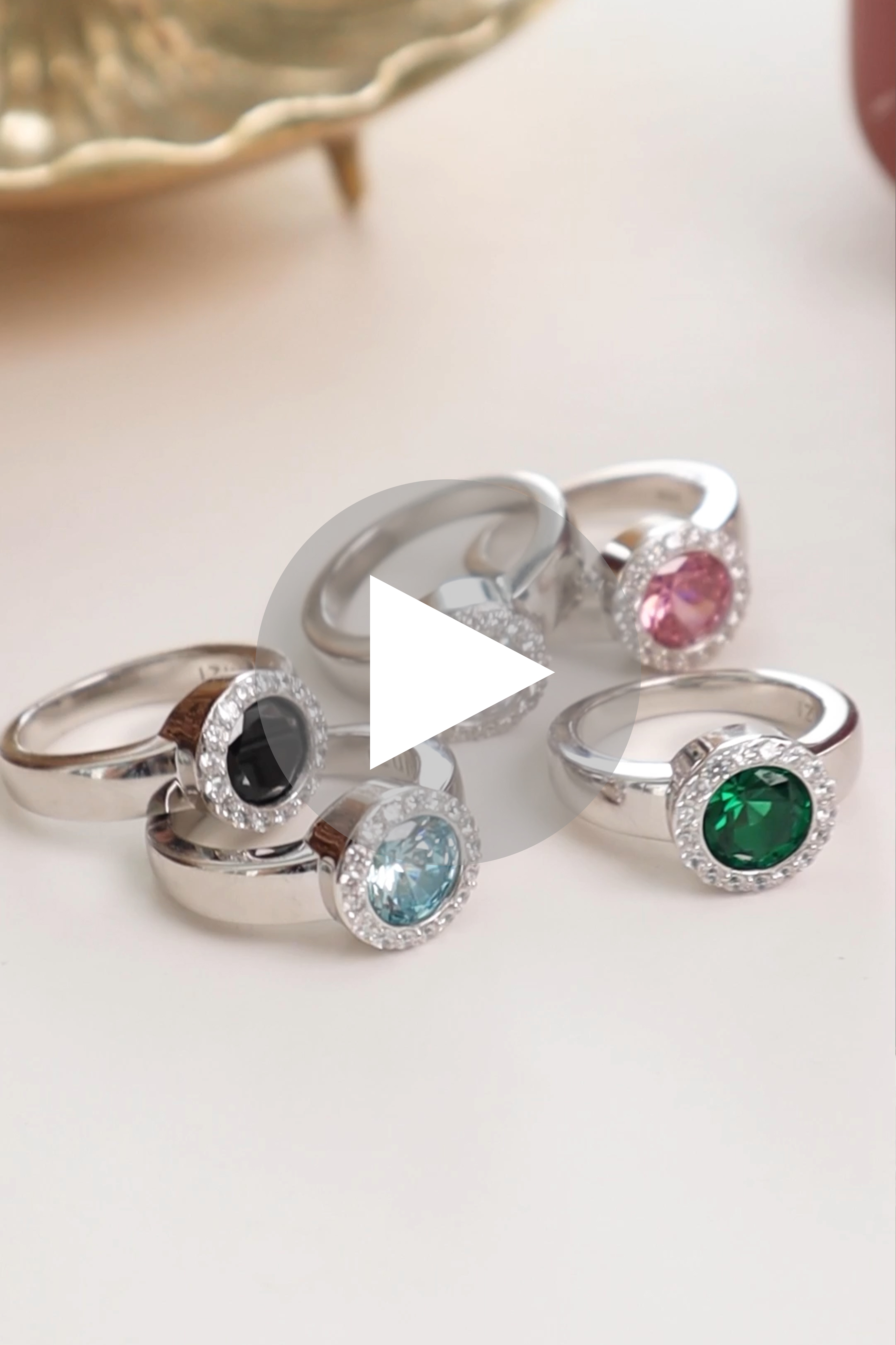 ZINZI silberner Wechselring rund  ZIR1