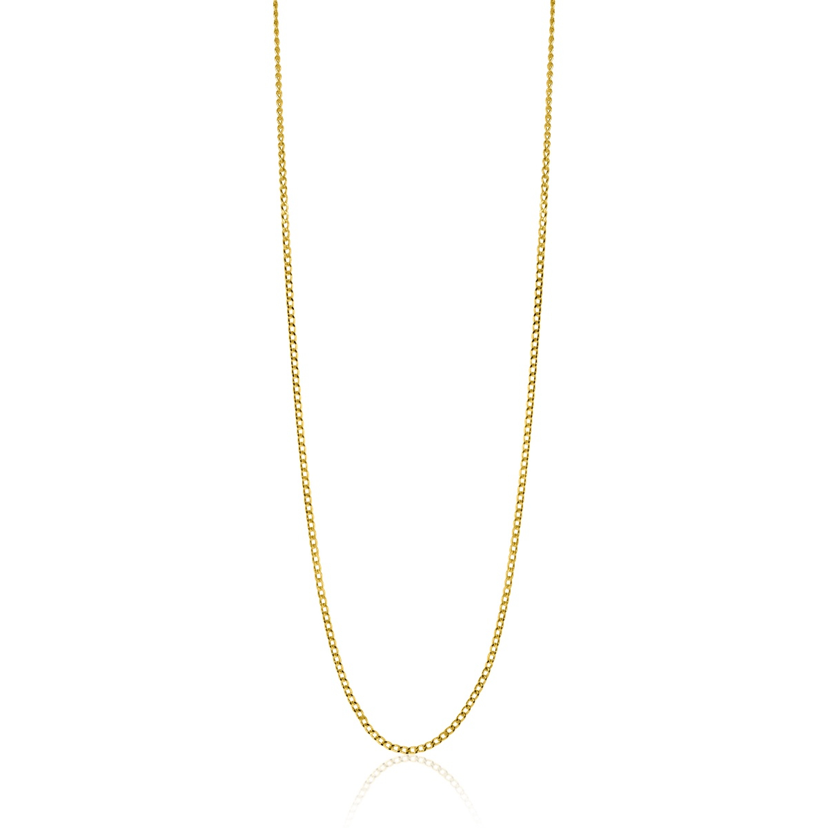 ZINZI GOLD gourmet lengtecollier 0,8mm 42cm