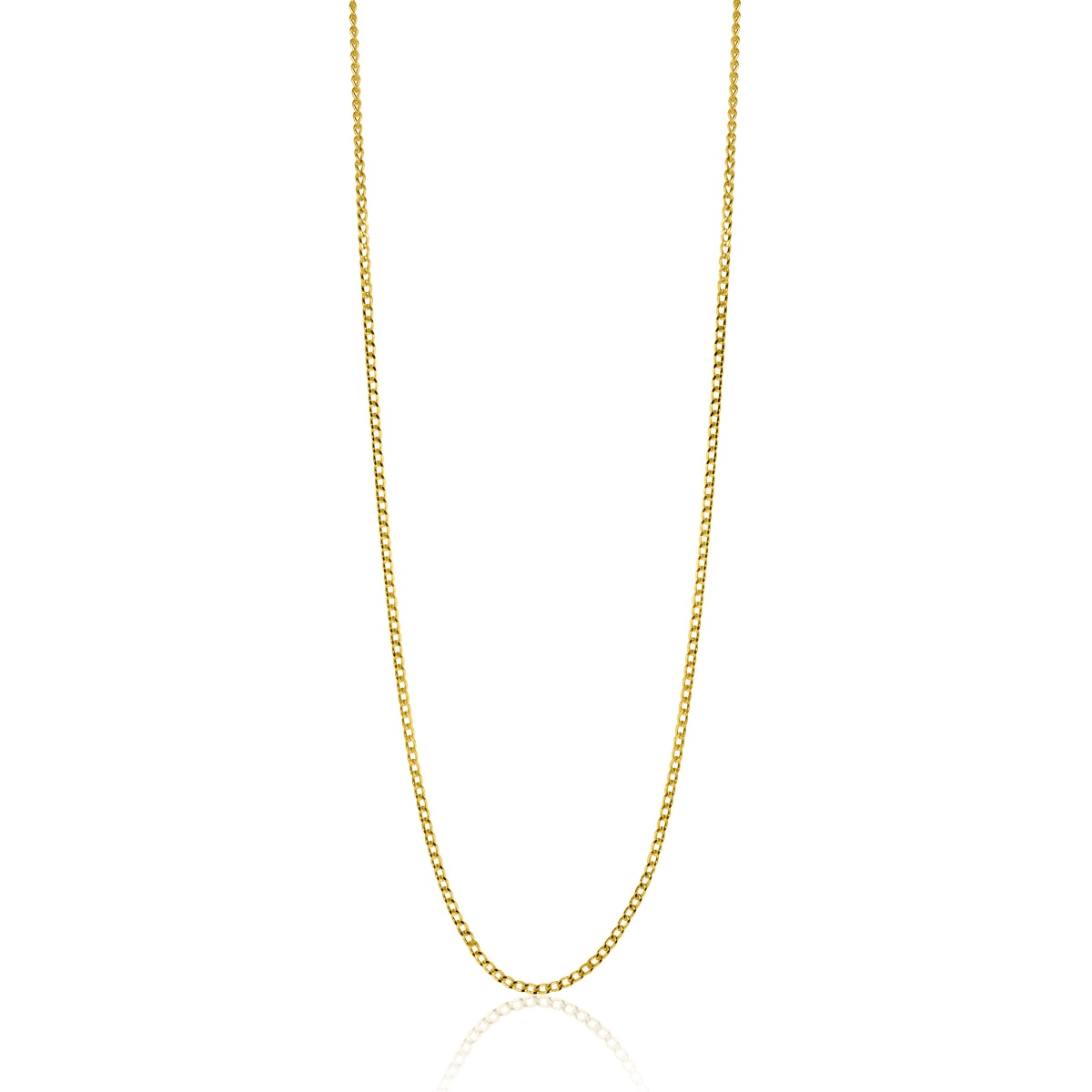 ZINZI GOLD gourmet lengtecollier 0,8mm 45cm