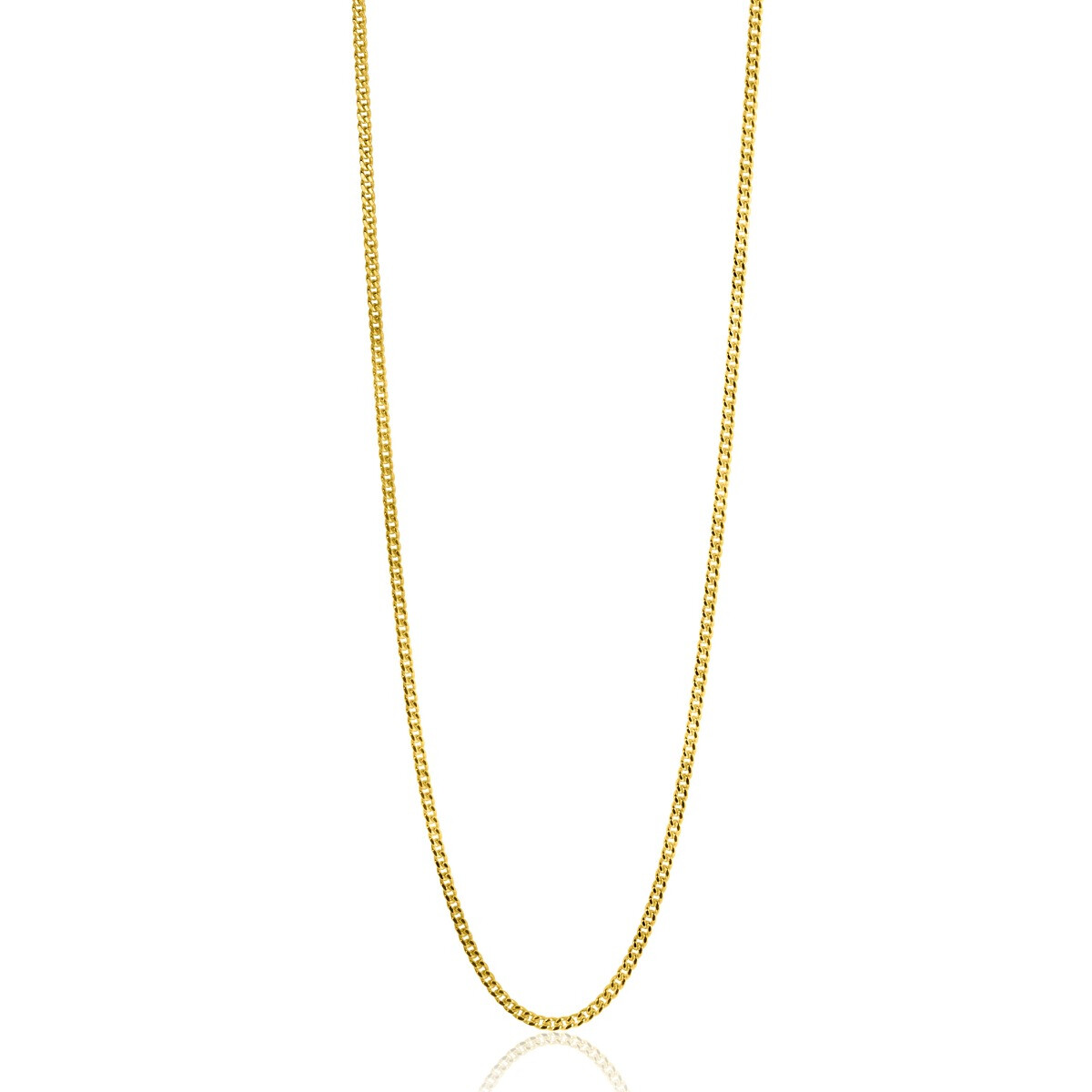 ZINZI GOLD gourmet lengtecollier 1mm 45cm