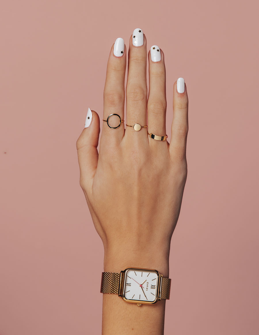 ZINZI Gold 14 Karat Gold Ring offen rund ZGR173