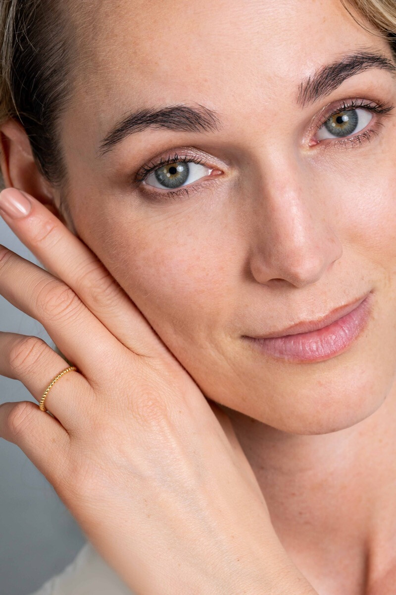 ZINZI Gold ring bolletjes 1.5mm mt. 58