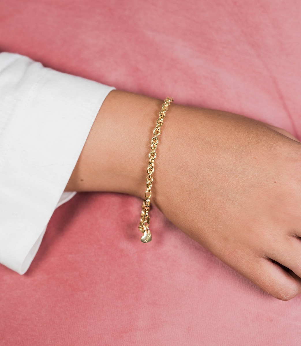 ZINZI silbernes Armband gelb vergoldet 19cm ZIA1153G