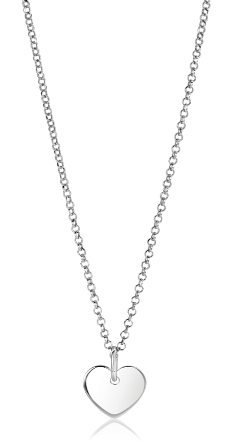 ZINZI zlv. hanger glanzend hart 12mm